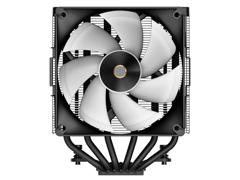 Кулер для процессора/ CPU Cooler Ocypus Delta A62 BK ARGB (260W, 4-pin PWM, 156mm, Al/Cu, 6x6mm, ARGB, 2x120mm, 73CFM, 29dBA, 2000RPM, S: 1851/1700/1200/115X, AM5/AM4, black)