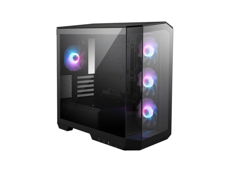 Корпус ПК без блока питания/ Case MSI MAG PANO M100R PZ, Mini-Tower, TG, 4x120mm ARGB, 1xUSB 3.2, 1xUSB 3.2 Type-C, mATX, mITX Black