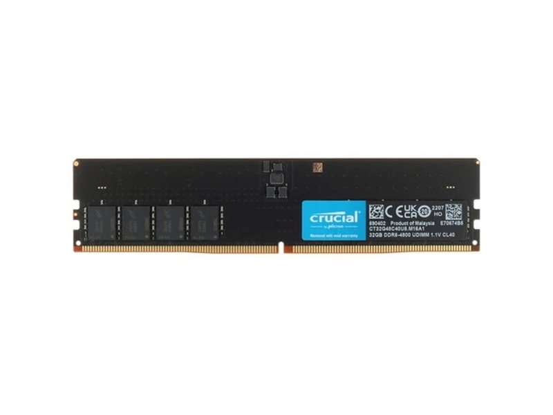 Crucial DDR5 DIMM 32GB 4800 MT/s CL40 16Gbit CT32G48C40U5