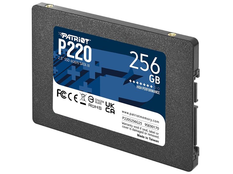 Накопитель SSD Patriot SATA-III 256GB P220S256G25 P220 2.5"