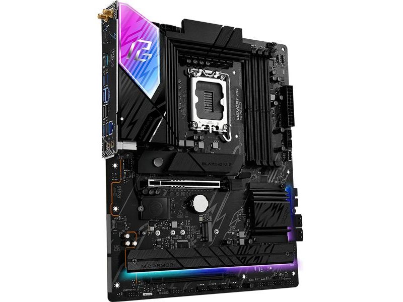 Материнская плата ASROCK B860 LIGHTNING WIFI, LGA1851, B860, 4*DDR5, 4*SATA, 4*M.2, 4*USB 3.2, 3*USB 2.0, Type-C, 2*PCIx16, 1*M.2 (Key E), HDMI+DP, ATX