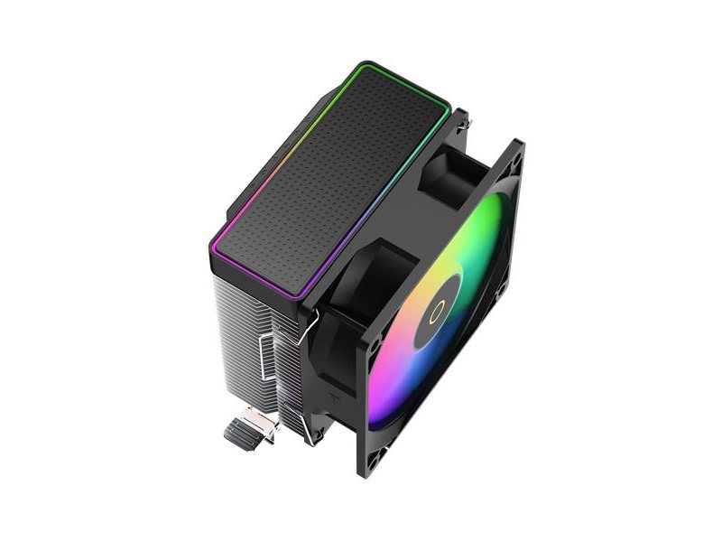 Кулер для процессора/ CPU Cooler Ocypus Gamma A20 BK ARGB (110W, 3-pin, 122.5mm, Al/Cu, 2x6mm, ARGB, 1x92mm, 32CFM, 21dBA, 1900RPM, S: 1851/1700/1200/115X, AM5/AM4, black)