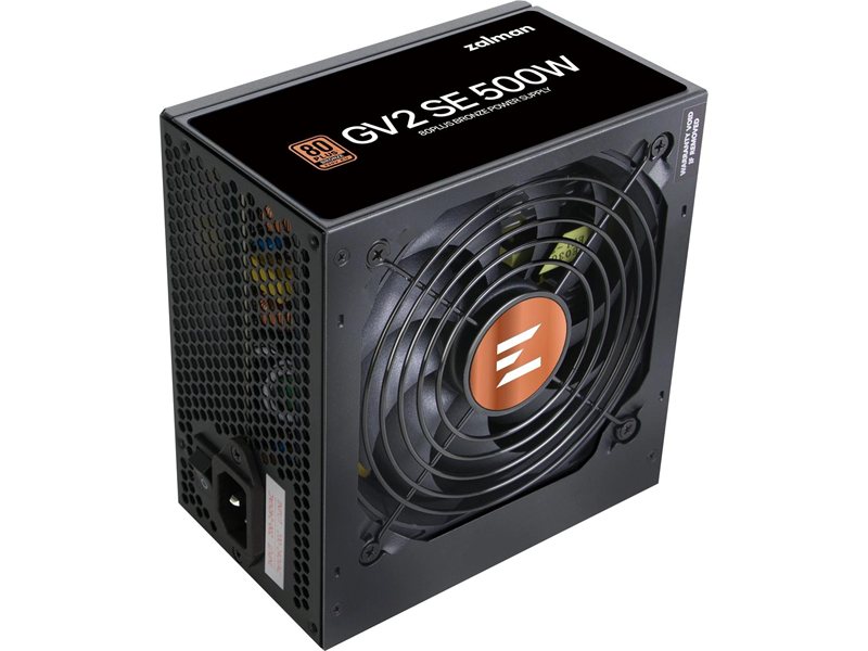 Блок питания Zalman ATX 500W ZM500-GV2SE 80+ bronze (20+4pin) 120mm fan 6xSATA RTL