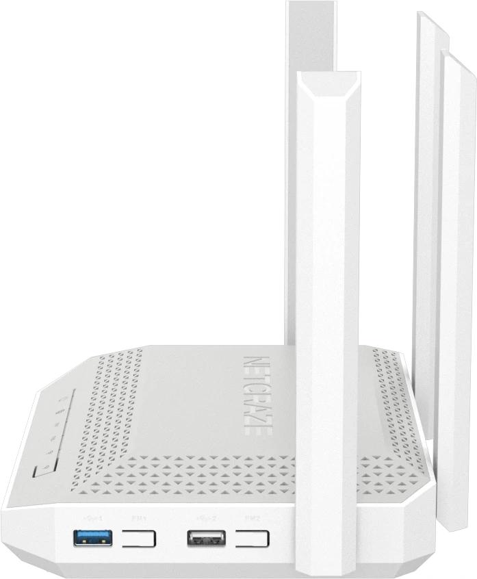 Роутер беспроводной Keenetic Netcraze Giga (NC-1012) AX3000 10/100/1000BASE-TX/SFP/4g ready белый