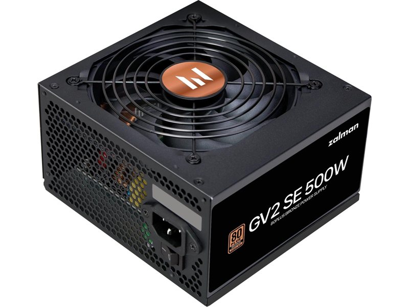 Блок питания Zalman ATX 500W ZM500-GV2SE 80+ bronze (20+4pin) 120mm fan 6xSATA RTL