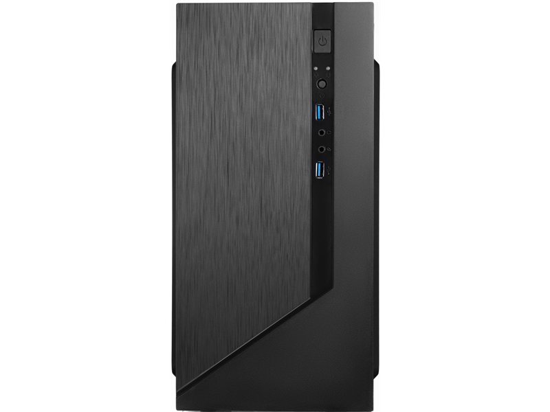 Корпус с блоком питания 450Вт./ Case Forza mATX, 450W, 2xUSB3.0, Black, w/o FAN, 12 cm fan PSU, power cord