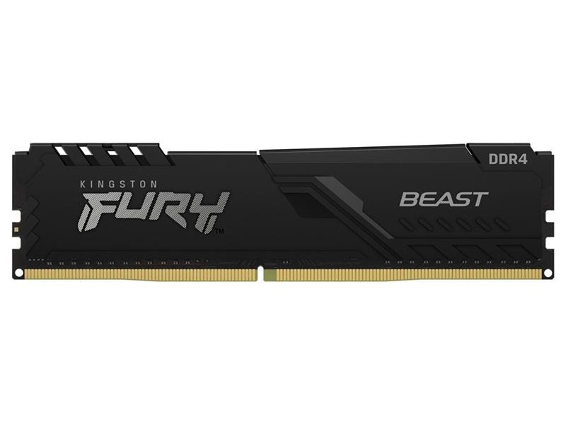 Память DDR4 16GB 3200MHz Kingston KF432C16BB/16 Fury Beast Black RTL Gaming PC4-25600 CL16 DIMM UDIMM 288-pin 1.35В single rank с радиатором Ret