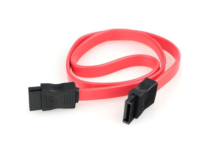 Кабель интерфейсный SATA Cablexpert CC-SATA-DATA-N, Sata3 7pin / 7pin, медн.проводник, 50см, пакет