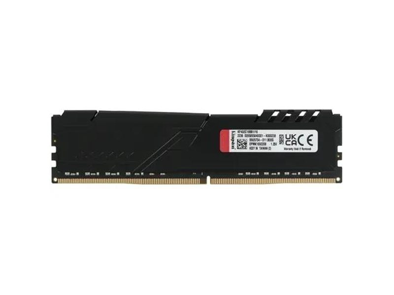 Память DDR4 16GB 3200MHz Kingston KF432C16BB1/16 Fury Beast Black RTL Gaming PC4-25600 CL16 DIMM UDIMM 288-pin 1.35В dual rank с радиатором Ret