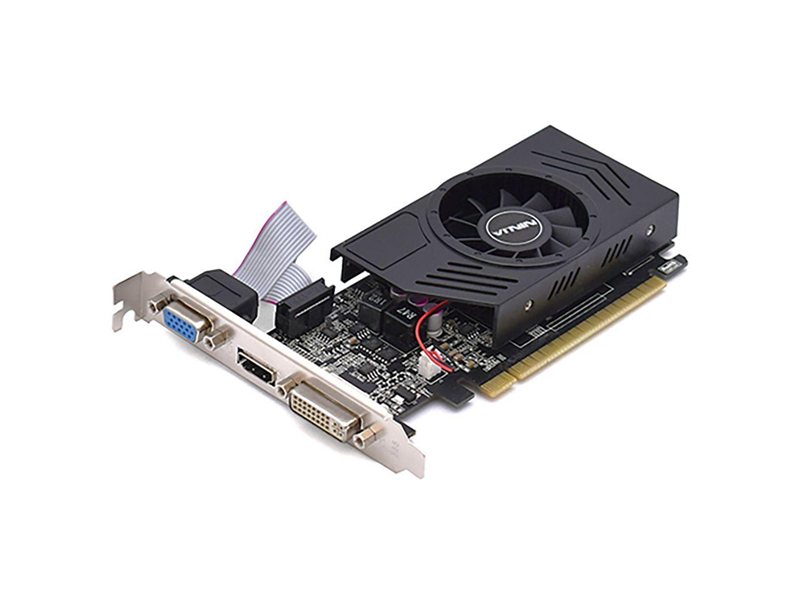 Видеокарта Ninja (Sinotex) GT730 2GB DDR3 128bit VGA DVI HDMI 1FAN LP RTL {50} (615085)