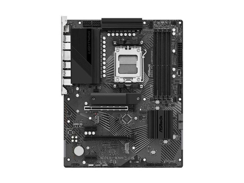 Материнская плата Asrock B650M PG LIGHTNING Socket AM5 AMD B650 4xDDR5 mATX AC`97 8ch(7.1) 2.5Gg RAID+HDMI+DP