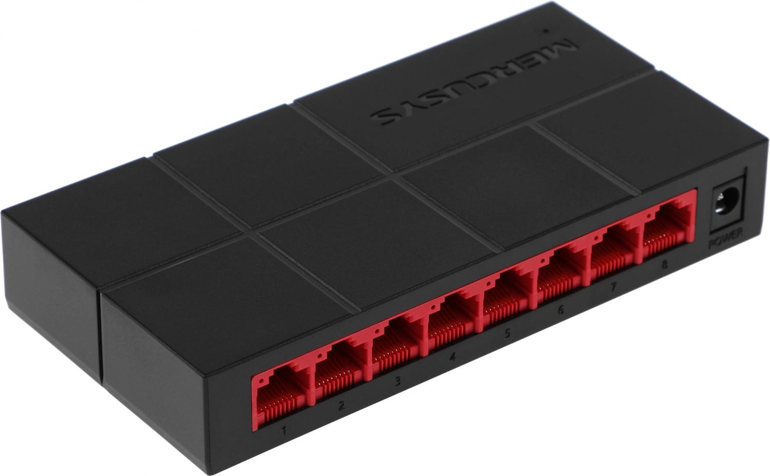 Коммутатор Mercusys MS108G (L2) 8x1Гбит/с неуправляемый