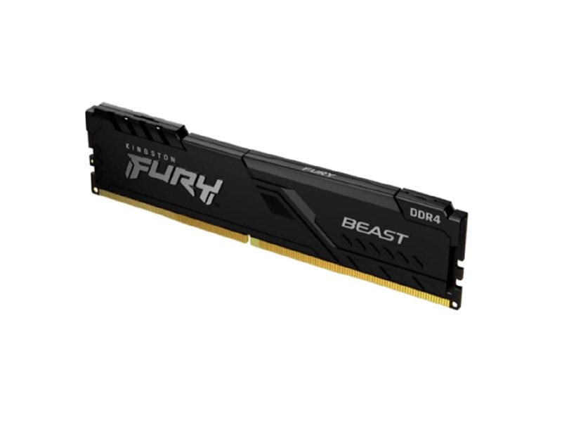 Память DDR4 8GB 3200MHz Kingston KF432C16BB/8WP Fury Beast Black RTL Gaming PC4-25600 CL16 DIMM UDIMM 288-pin 1.35В single rank с радиатором Ret