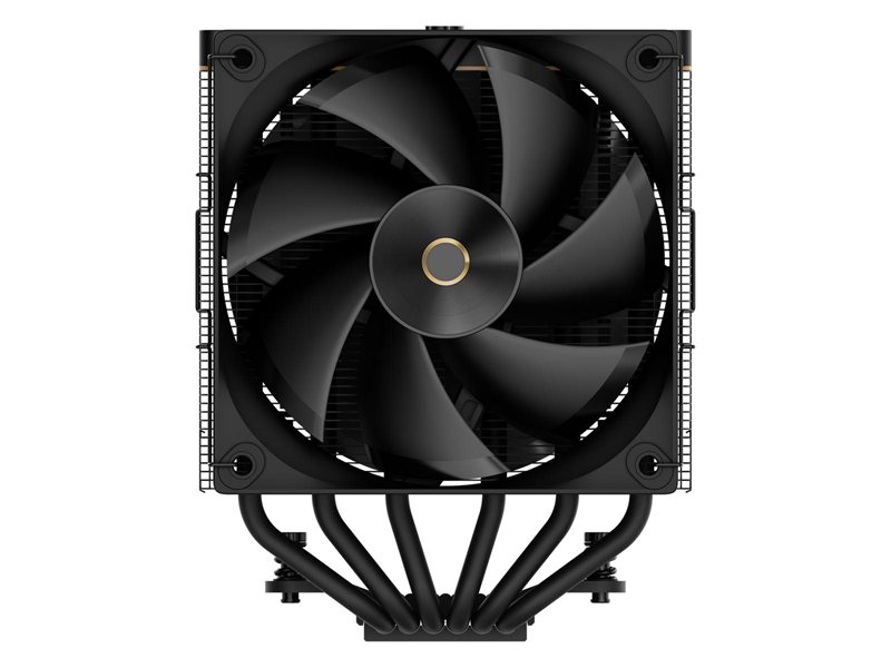 Кулер для процессора/ CPU Cooler Ocypus Iota A62 BK (260W, 4-pin PWM, LED temp., 158mm, Al/Cu, 6x6mm, 2x120mm, 77CFM, 29dBA, 2000RPM, S: 1851/1700/1200/115X, AM5/AM4, black)