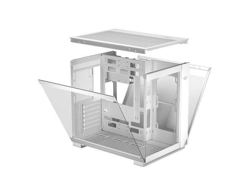 Корпус без блока питания/ Case PCCooler C3 T500 WH, Midi-Tower, TG, no fans, 1xUSB-C 3.1 + 2xUSB-A 3.0, ATX, mATX, mITX White