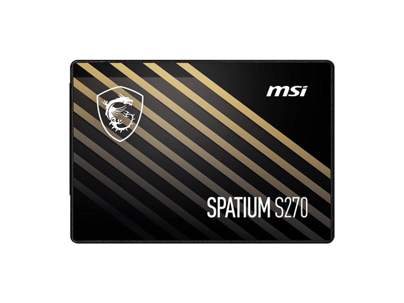 Твердотельный накопитель MSI SSD SPATIUM S270, 240GB, 2.5" 7mm, SATA3, 3D TLC, R/W 500/400, IOPs 50 000/80 000, TBW 110, DWPD 0.25 (5 лет)