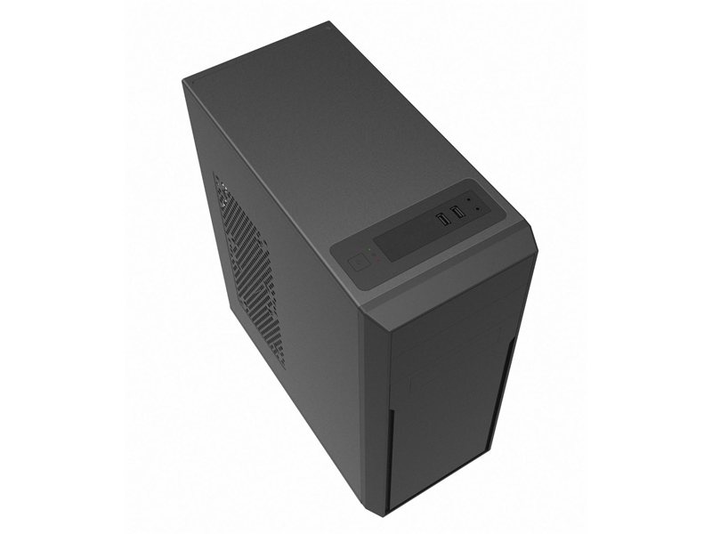 Корпус c блоком питания 500 Ватт/ Case Foxline FL-302-FZ500R ATX case, black, w/PSU 500W 12cm, w/2xUSB2.0, w/pwr cord, w/o FAN