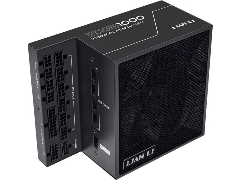 Блок питания Lian-Li ATX 1000W EDGE1000 + HUB Gen.5 80+ gold (20+4pin) APFC 120mm fan 12xSATA Cab Manag RTL