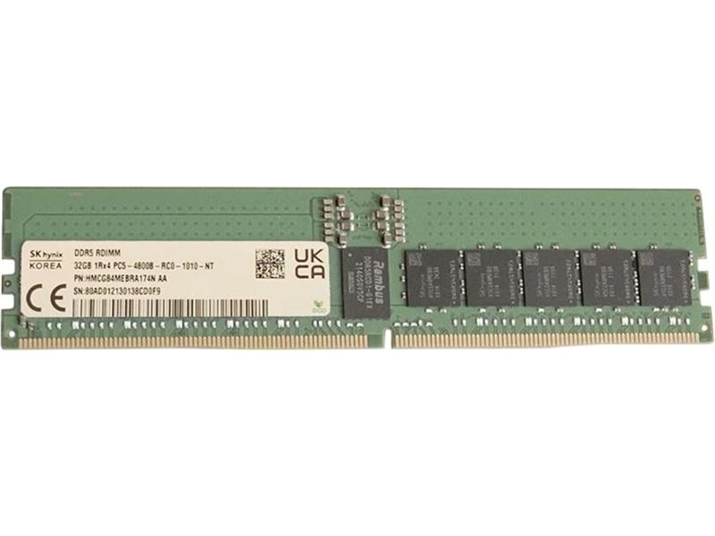 Оперативная память Hynix DDR5 32GB RDIMM 4800Mbps ECC Registered x4, 1 year, OEM, New Original