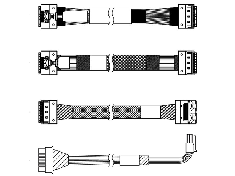 Комплектующие корпусов Lenovo ThinkSystem SR650 V3 2.5" Chassis Front BP3 SAS/SATA Cable Kit