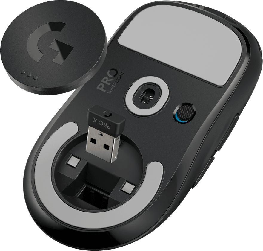 Мышь Logitech G Pro X Superlight черный оптическая 25600dpi беспров. USB 4but (910-005884)