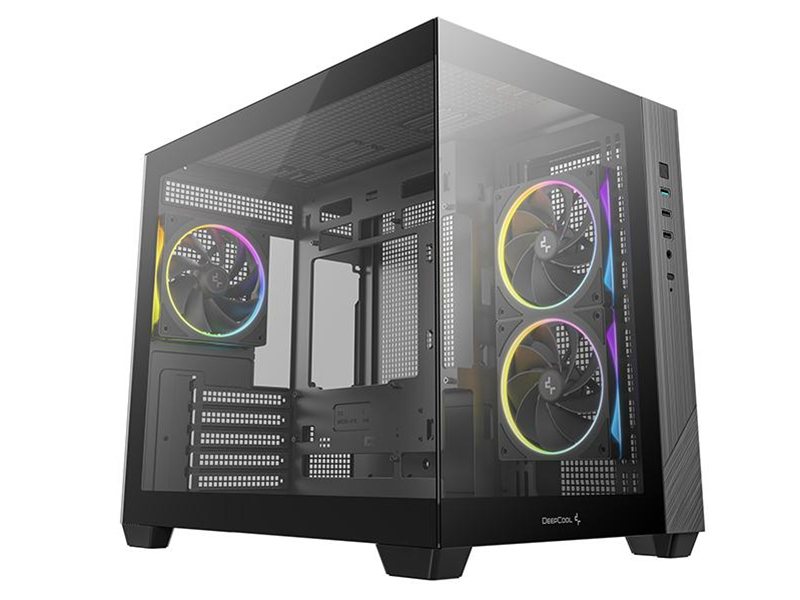 Корпус Deepcool CG330 3F черный без БП mATX 2xUSB3.0 audio bott PSU
