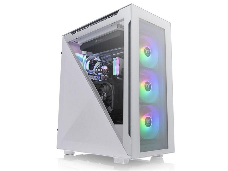 Корпус Thermaltake Divider 500 TG Snow ARGB CA-1T4-00M6WN-01 White/Win/SPCC/Tempered Glass*4/120mm ARGB Fan*3/120mm CA-1T4-00M6WN-01 Standard Fan*1 (527897)