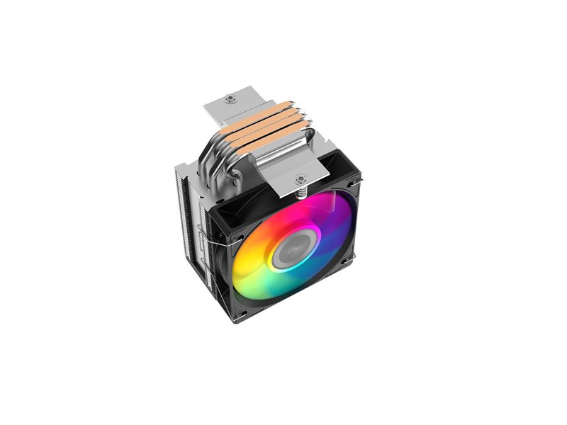 Кулер для процессора/ CPU Cooler SAMA X40L (200W, 4-pin PWM, 133.5mm, 4x6mm, ARGB, 1x100mm, 50.1CFM, 35.2dBA, 2600RPM, S: 1851/1700/1200/115X, AM5/AM4, silver)