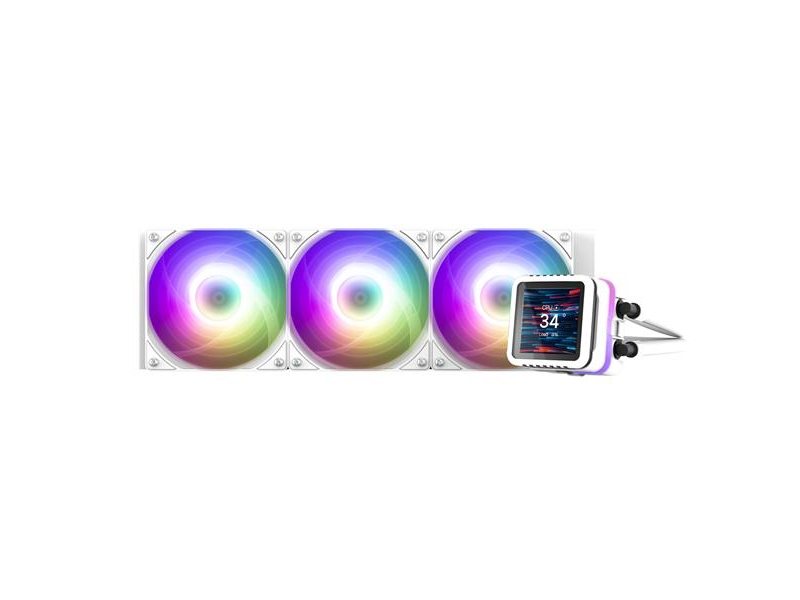 Система водяного охлаждения Zalman CPU Liquid Cooler 360mm, ARGB, LCD Display, white