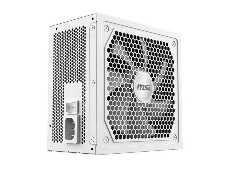 Блок питания ПК MSI MAG A1000GL PCIE5 White 1000W, 80+ Gold, полностью модульный, ATX 3.1, PCIE5.1, БЕЛЫЙ, RTL
