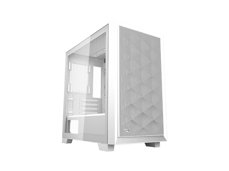 Корпус без блока питания/ Case PCCooler C3D310 WH, Mini-Tower, TG, Mesh, no fans, 2xUSB-A 3.0, mATX, mITX White