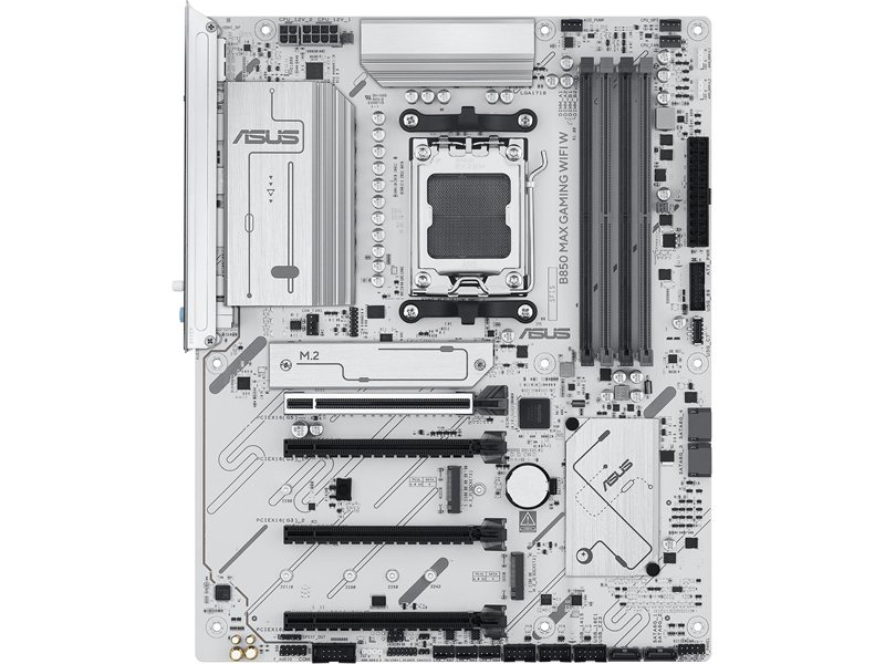Материнская плата ASUS B850 MAX GAMING WIFI W, AM5, B850, 4*DDR5,  4*SATA, 3*M.2, 5*USB 3.2, 2*USB 2.0, Type-C, 5*PCIx16, DP+HDMI, ATX; 90MB1M10-M0EAY0