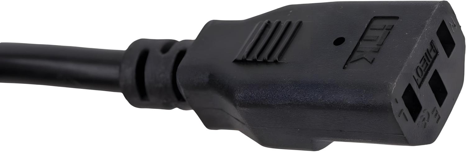 Шнур питания ITK PC-C13D-5M C13-Schuko проводник.:3x1.5мм2 5м 230В 10А (упак.:1шт) черный