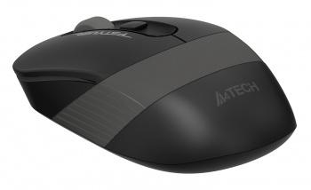 Мышь A4Tech Fstyler FG10S черный/серый оптическая 2000dpi silent беспров. USB для ноутбука 4but (FG10S GREY)