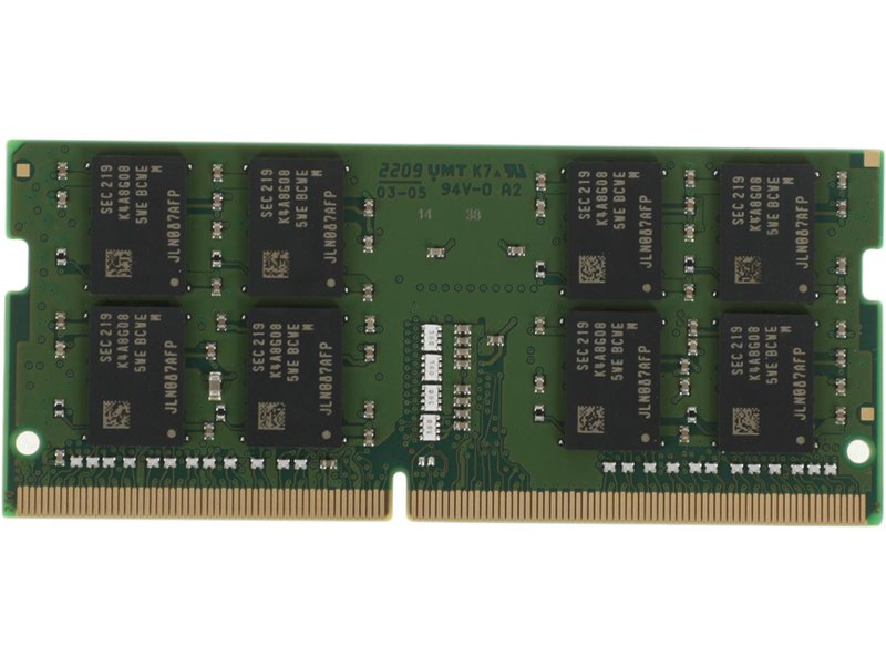 Память DDR4 16Gb 3200MHz Kingston KVR32S22D8/16 VALUERAM RTL PC4-25600 CL22 SO-DIMM 260-pin 1.2В dual rank Ret