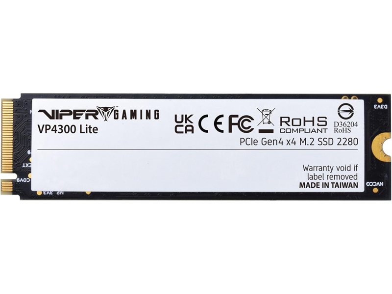 Твердотельный накопитель Patriot Viper VP4300 Lite 2TB M.2 2280 NVMe PCIe 4.0 x4 R7400/W6400 TBW 1600TB 3D NAND