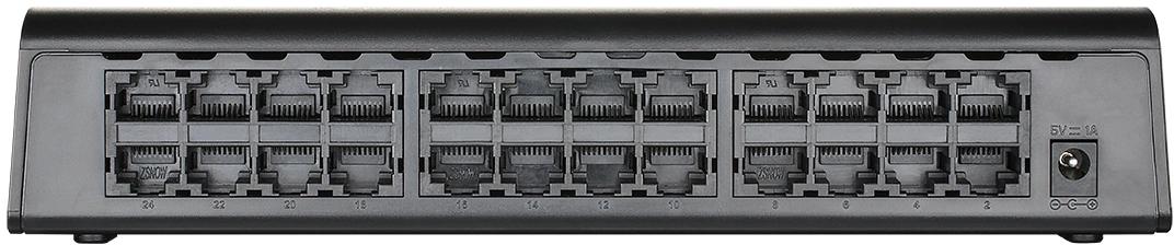 Коммутатор D-Link DES-1024A/E3A (L2) 24x100Мбит/с неуправляемый