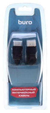 Кабель аудио-видео Buro HDMI (m)/DisplayPort (m) 1.8м. феррит.кольца Позолоченные контакты черный (BHP RET HDMI_DPP18) id485568
