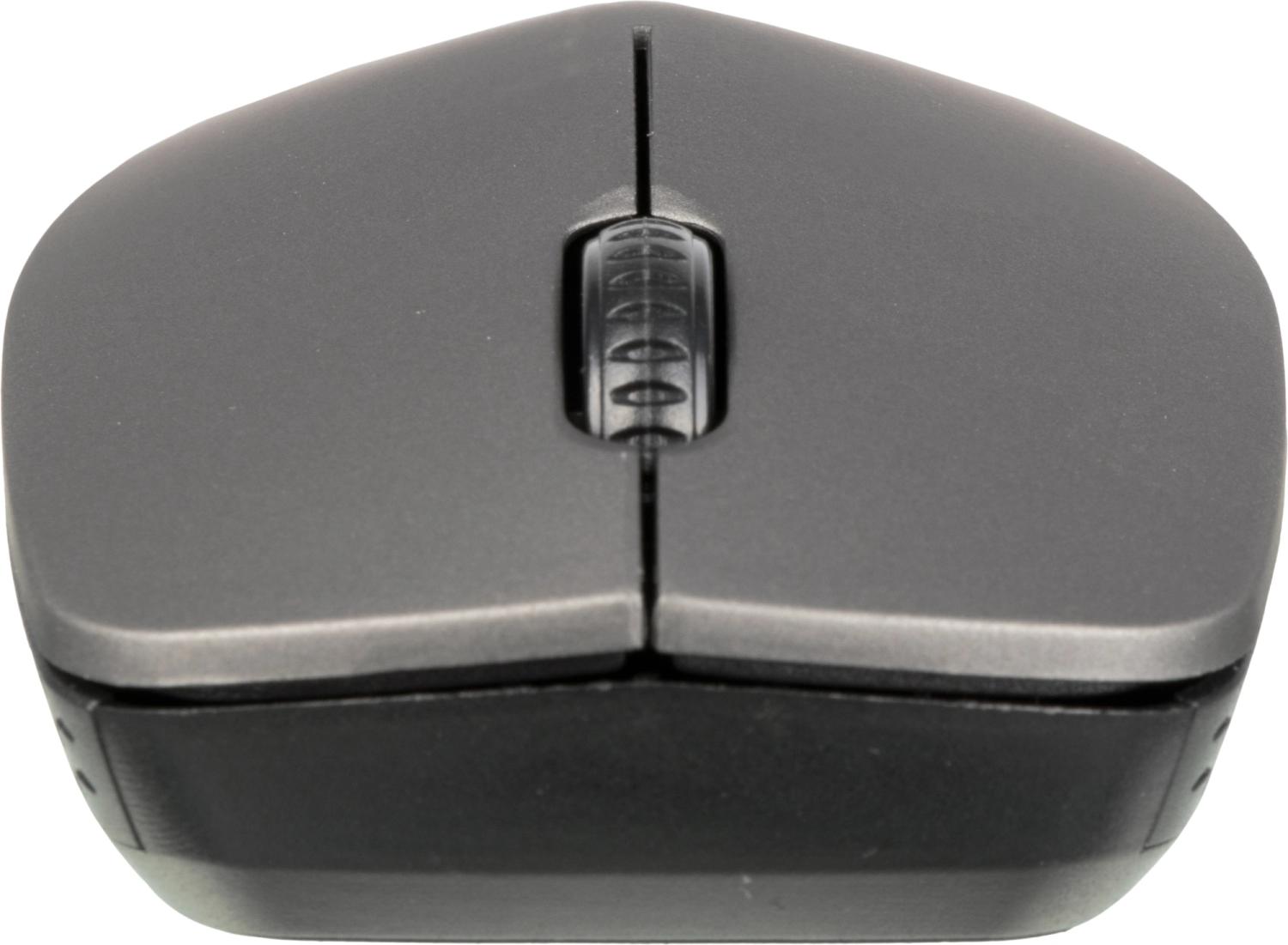 Мышь Оклик 486MW черный/серый оптическая 1600dpi беспров. USB для ноутбука 3but (1196552)