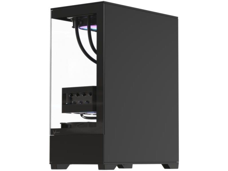 корпус Formula V Line Crystal Z1 Black V2, ATX, Left & Front side Tempered Glass, USB3.0*1+USB2.0*1,+Type C*1