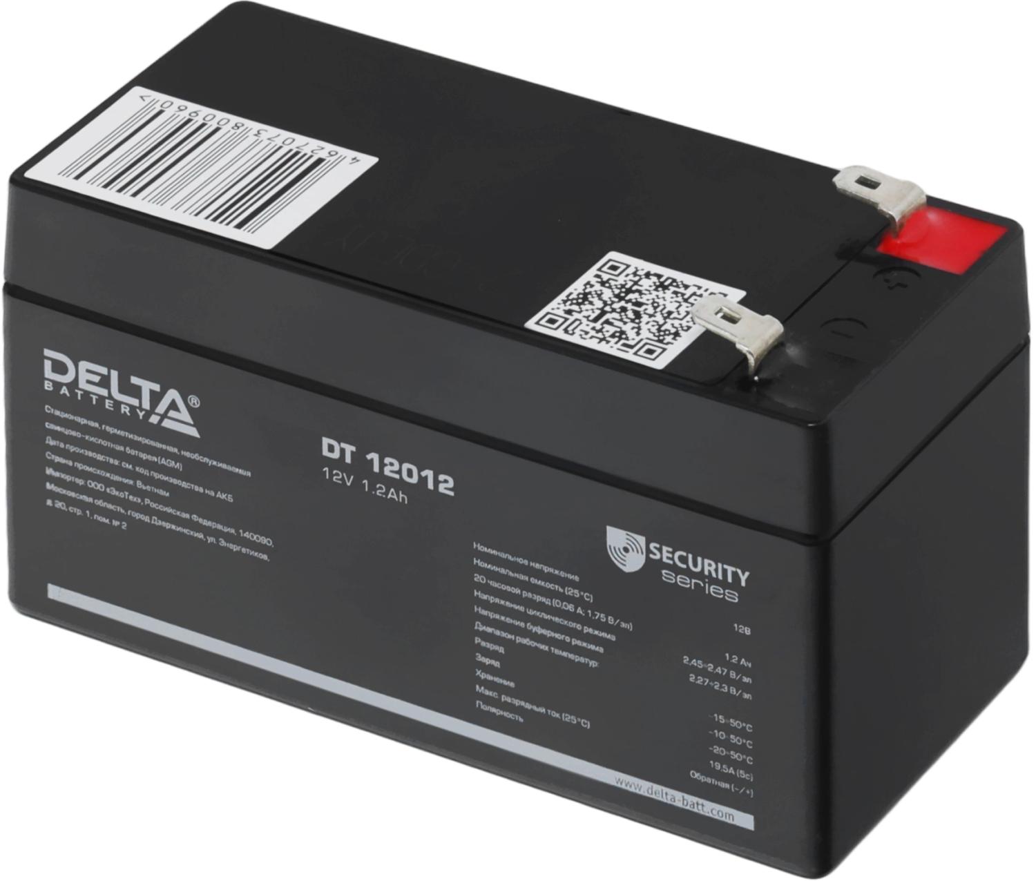 Батарея для ИБП Delta DT 12012 12В 1.2Ач