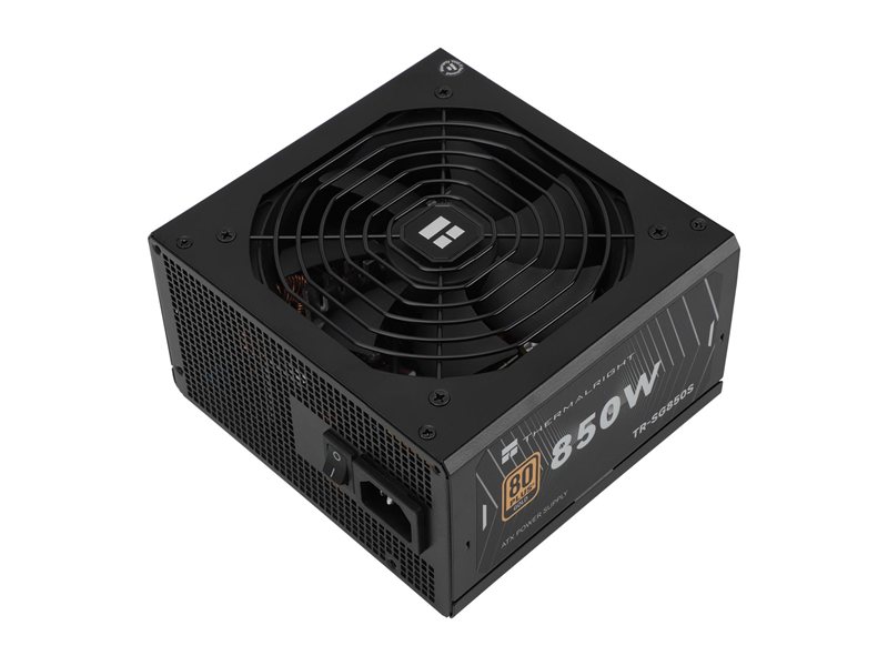 Блок питания 850W/ Power Supply Thermalright, 850W 80+ Gold (ATX, 3.1, PCIe 5.1, Non-modular, 1x24(20+4)pin, 1xCPU 8(4+4)pin, 2xPCIe*2 8(6+2)pin, 5xSATA3, 1x12+4pin (12VHPWR PCIe 5.1 12+4pin 600mm), 3xMOLEX4pin, Active, 120x120mm, 150x140x86mm, APFC, blac