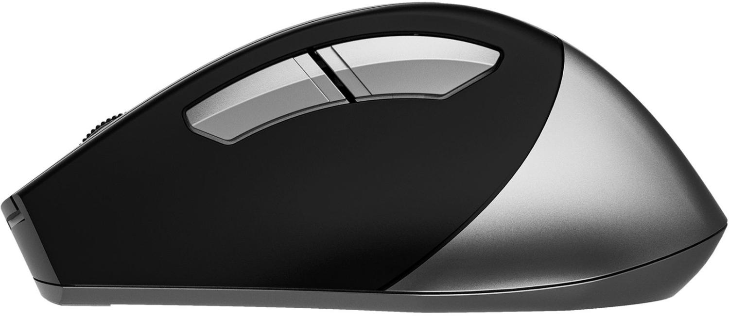 Мышь A4Tech Fstyler FB35S серый/черный оптическая 2000dpi беспров. BT/Radio USB для ноутбука 5but (FB35S USB SMOKY GREY)