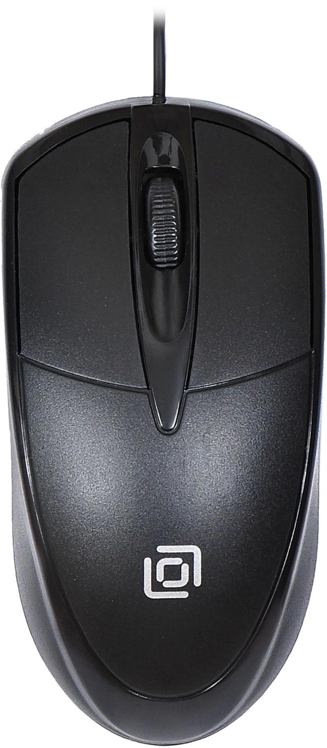 Мышь Оклик 125M черный оптическая 1200dpi USB 3but (1175317)
