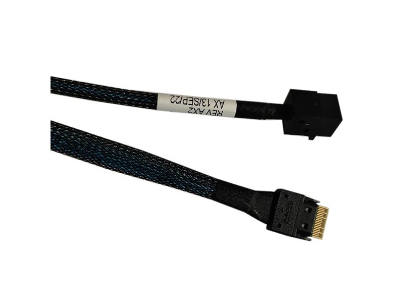 Кабель Amphenol  RSL38-2804  Slimline SASx4 (SFF8654) -to- HD MiniSAS x4 (SFF8643) 80cm,