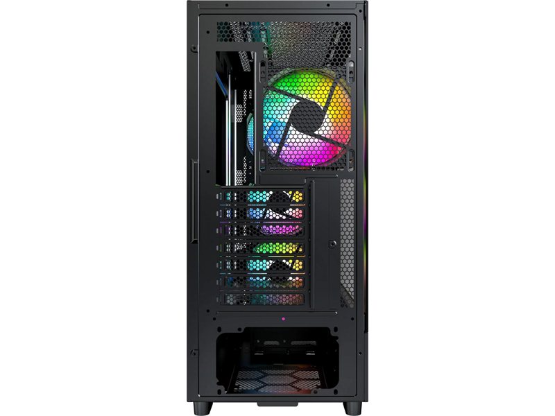 Корпус Montech X5 черный без БП ATX 4x120mm 1xUSB2.0 1xUSB3.0 audio bott PSU
