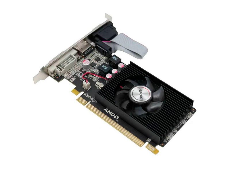 Видеокарта Afox R5 230 2GB DDR3 64bit DVI HDMI 1FAN LP RTL