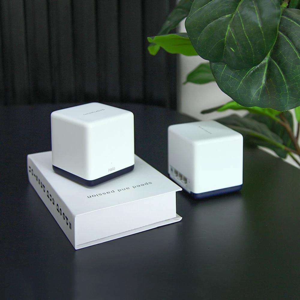 Бесшовный Mesh роутер Mercusys Halo H50G (HALO H50G(2-PACK)) AC1900 10/100/1000BASE-TX белый (упак.:2шт)