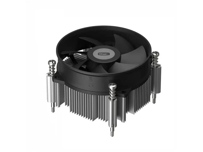 Кулер для процессора/ CPU Cooler PCCooler R95-I (95W, 4-pin PWM, 60mm, Al/Cu, -mm, 1x95mm, 38.61CFM, 31.2dBA, 2800RPM, S: 1200/115X/1700/1851, silver, black)
