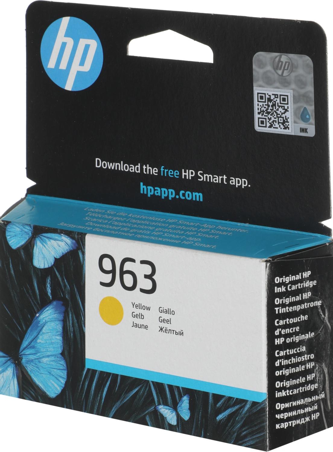 Картридж струйный HP 963 3JA25AE желтый (700стр.) для HP OfficeJet Pro 901x/902x HP